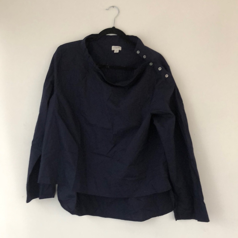 J Crew Navy Blouse